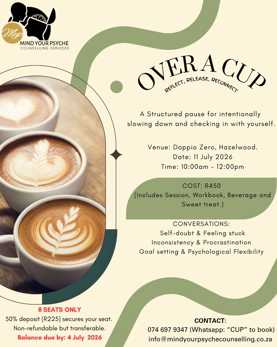 Over A Cup event poster